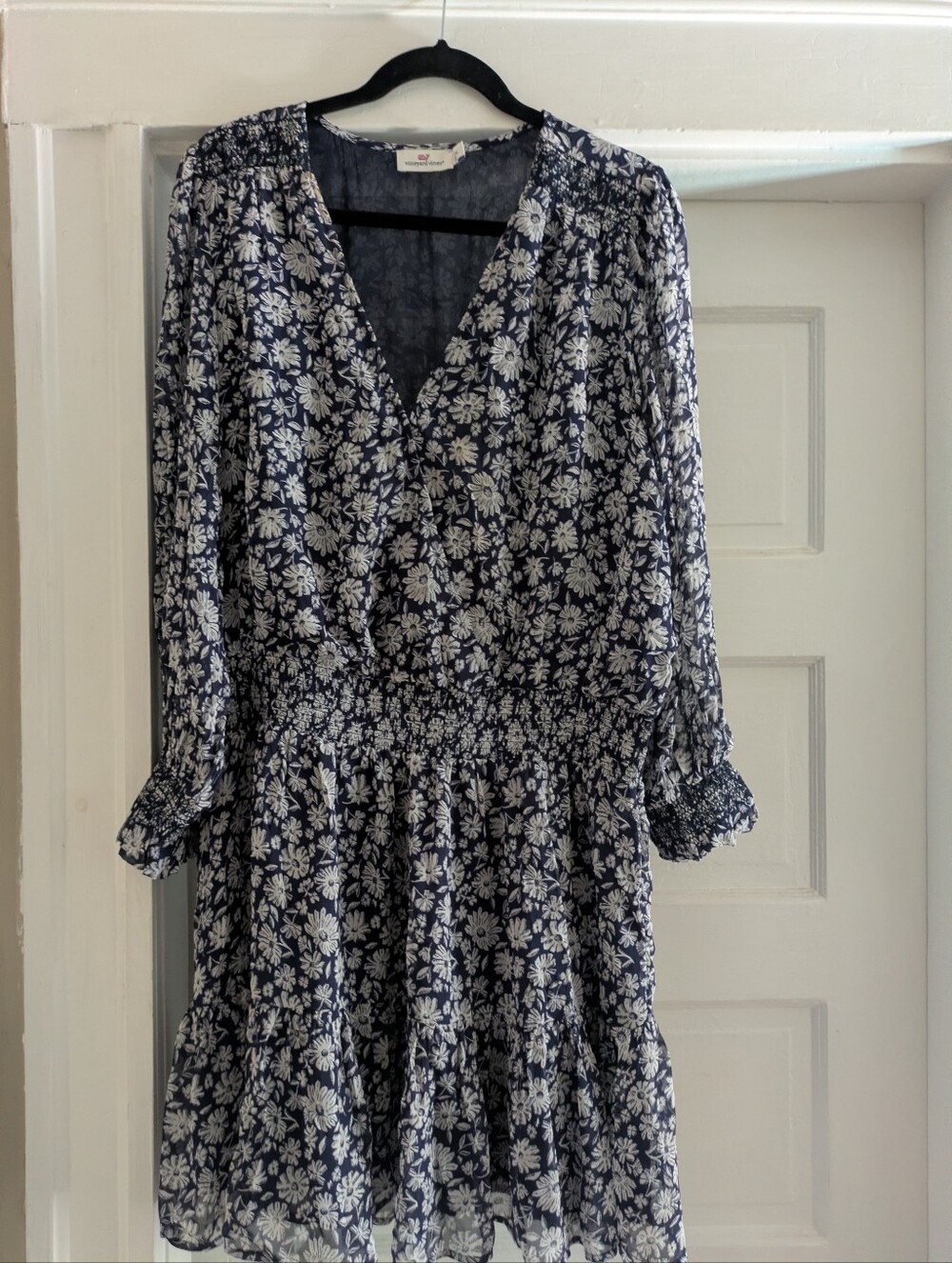 NWT Vineyard Vines Navy Floral Dress XL